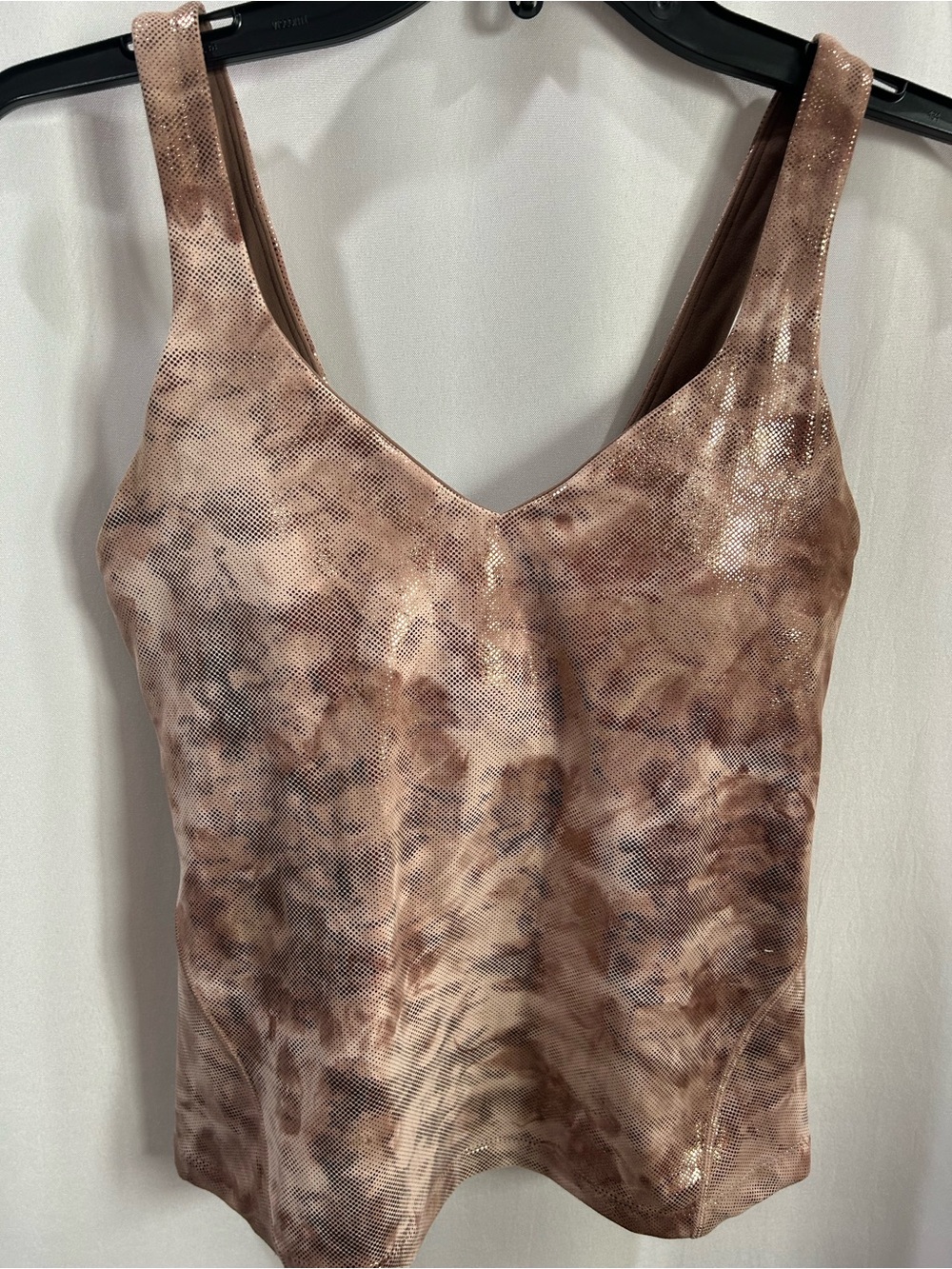 6 Lululemon Align tank Diamond dye Misty shell Cacoa diffuse dot foil